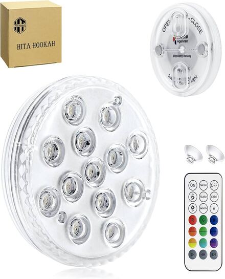 Luz LED de piscina a pila